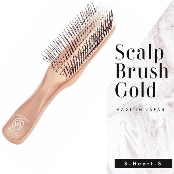 Scalp Brush Gold With Long Handle