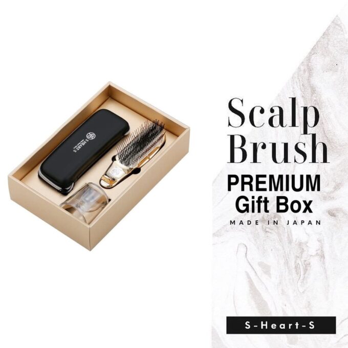 Scalp Brush Premium With Short Handle Gift Box