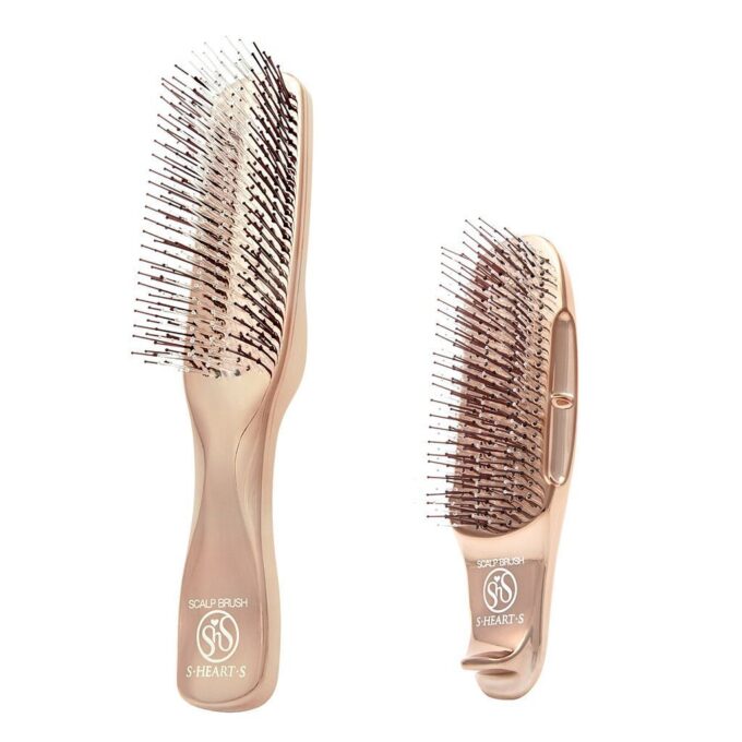Scalp Brush Gold With Long And Short Handles