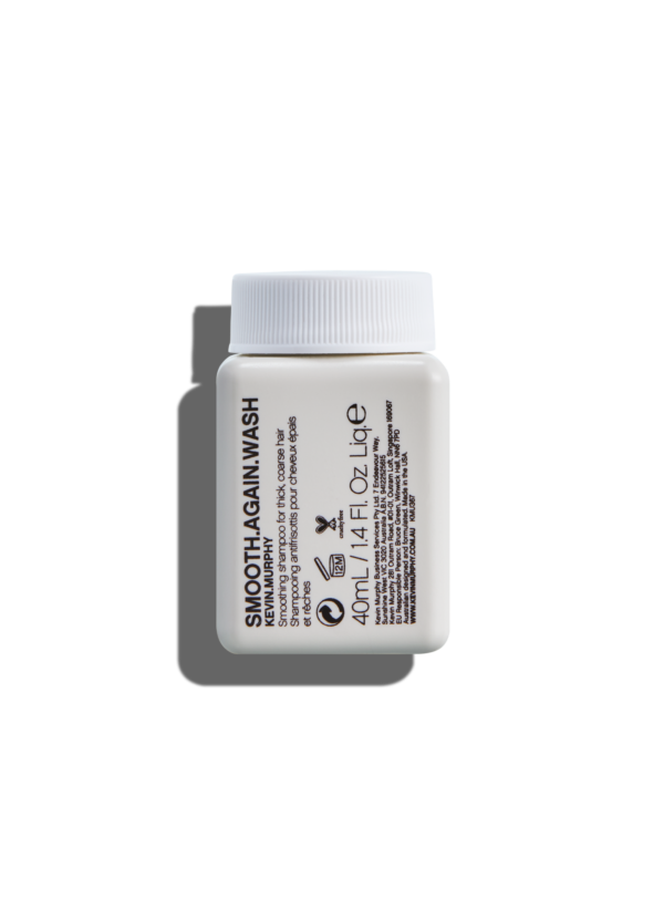 Kevin.Murphy SMOOTH.AGAIN.WASH TRAVEL SIZE - Glotninamasis šampūnas storiems ir šiurkštiems plaukams 40ml
